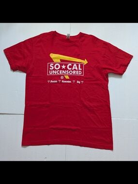 So Cal Uncensored T Shirt. Men's XL. Used. Daniels, Kazarian, Sky. RoH, TNA, AEW